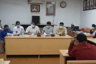 The commissioner took a review meeting regarding the schemes operated