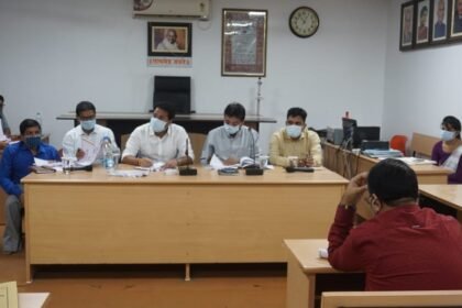 The commissioner took a review meeting regarding the schemes operated