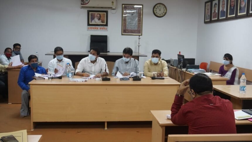 The commissioner took a review meeting regarding the schemes operated