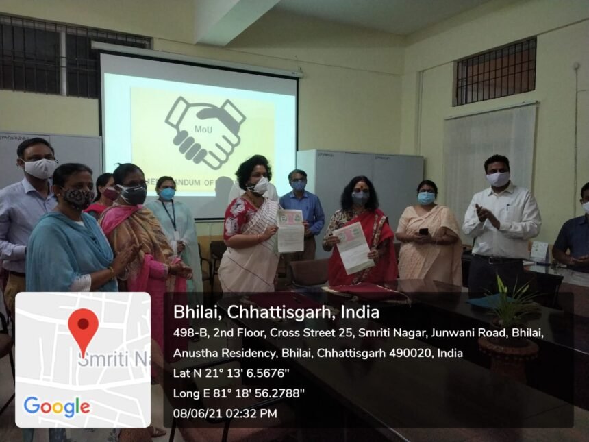 MoU between Shri Shankaracharya College, Junwani and Indira Gandhi Government Arts and Commerce College