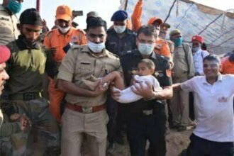 गहरे बोरवेल से केवल 8 घंटे में सुरक्षित निकाला गया मासूम शिवा को, बच्चे के साहस ने दिखाया कमाल