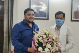 BJYM leader Atul Parvat met Union Minister and former Assam CM Sarbananda Sonowal