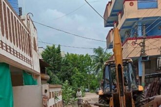 The boundary wall was done on the road land… the notice was also ignored
