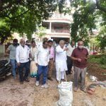 The gardens of Mission Amrit, half-completed even in two years… MLA Vora, who arrived for inspection