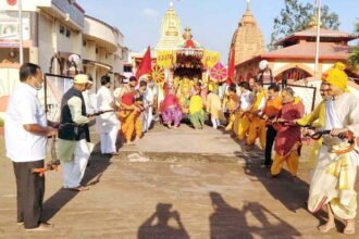 Corona crisis on Rath Yatra: Rath Yatra ritual in Sector-4 Shri Jagannath Temple