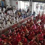 The glory of the gurus was praised in the Dharma Sabha