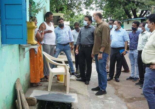 Pure water reached the tail end in Khursipar… Collector Bhure inspected and gave instructions to the officials