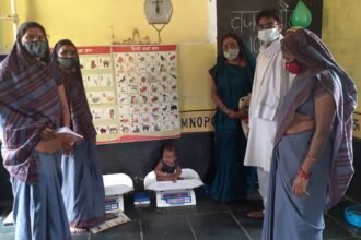 Malnutrition free gram panchayat tirga…. All children found normal in the growth chart of the festival of weight