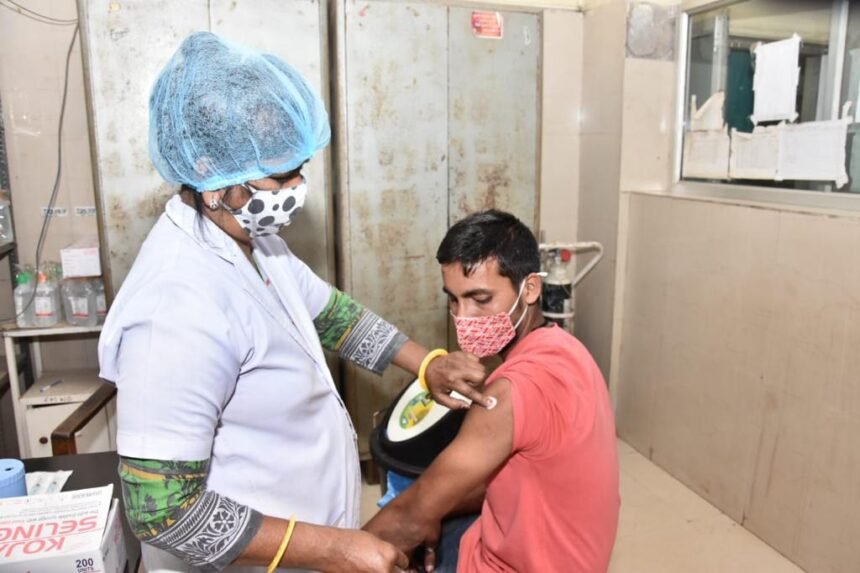 Vaccine stock ended in two days.. Tomorrow in Bhilai region only one center