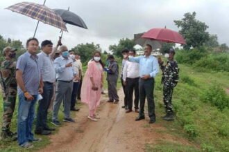 एडवेंचर पार्क के लिए प्रस्तावित जगह के निरीक्षण पर पहुंच कलेक्टर, सीईओ एवं प्रोजेक्ट एक्सपर्ट, लिए गए सुझाव