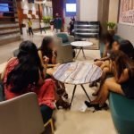 Drunk party in cafe: Late night police raid…. Married women were drinking beer along with young women