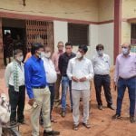 The commissioner reached Puraina at the end of the corporation area