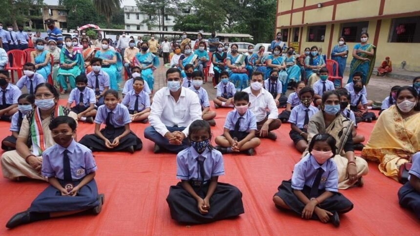 Education started in three government English medium schools in Bhilai