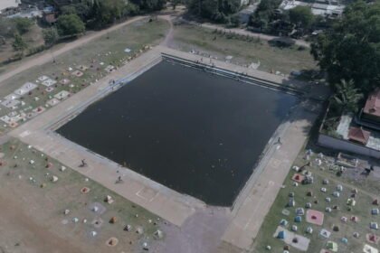 Beautification of Sector 2 pond with the initiative of MLA
