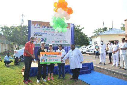 Organizing Fit India Freedom Run 2.0 in South East Central Railway