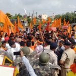 On the conversion, VHP and Bajrang Dal activists surrounded Supela police station