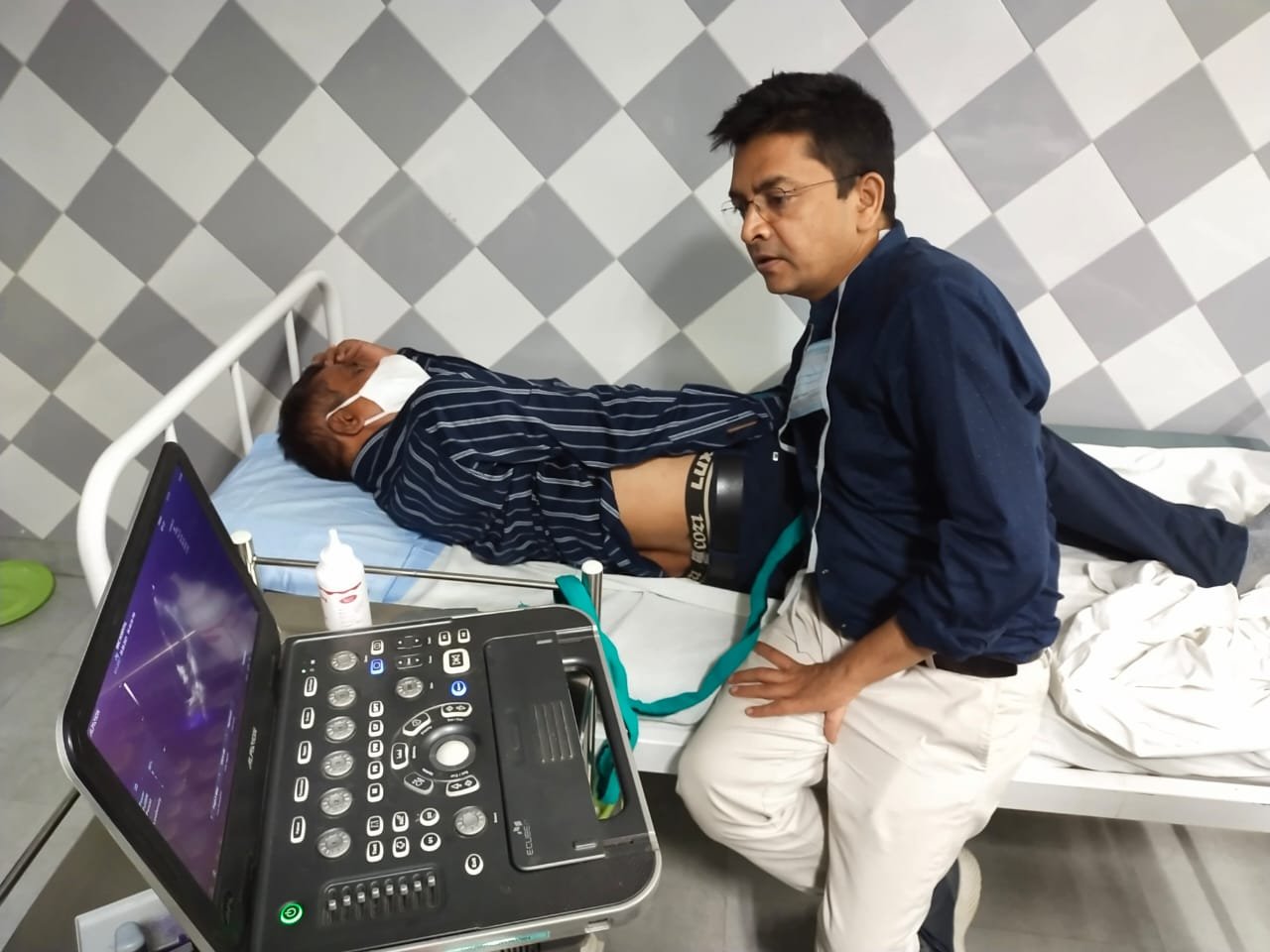 Free heart disease checkup camp at BM Shah Hospital.... 120 people got tested