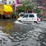 भारी बारिश ने बढ़ाई मुश्किलें, जलभराव के बाद कई इलाकों में लगा जाम