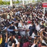 Big news: On his return from Delhi, supporters gathered to welcome CM Baghel