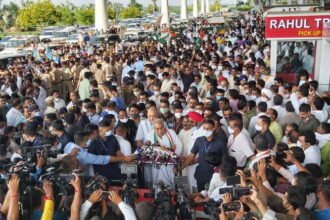 Big news: On his return from Delhi, supporters gathered to welcome CM Baghel