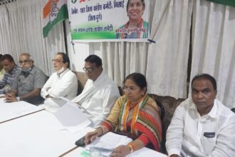 Press conference: District Congress Committee Bhilai President Tulsi Sahu said