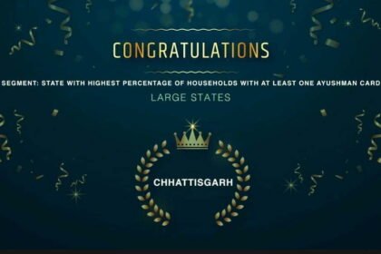 Four National Awards to Chhattisgarh for best performance in Ayushman Bharat Pradhan Mantri