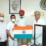 CM Baghel met Chitrasen Sahu: Appreciated the spirits, said- hoisted the tricolor by conquering Mount Elbrus