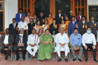 Teachers were honored in Raj Bhavan. Governor Uike said