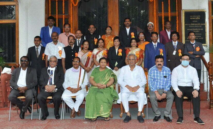 Teachers were honored in Raj Bhavan. Governor Uike said