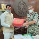 Durg Range IG Vivekananda was invited by Daya Singh for the court of Mother in Navratri