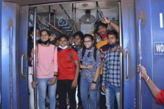 On the wish of the children who came to participate in the state sports event