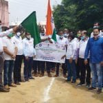 Organizing Fit-India Freedom-Run in Gariaband: Hundreds of youths participated