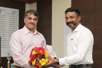 Newly appointed Public Relations Commissioner Dipanshu Kabra took charge