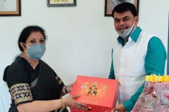 Daya Singh meets Chhattisgarh BJP in-charge D. Purandeshwari in Delhi