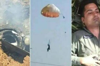 भिंड के मनकाबाग गांव में एयरफोर्स का विमान मिराज दो टुकड़े होकर गिरा, पायलट सुरक्षित