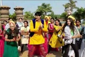 छत्तीसगढ़ी कलाकारों के साथ फिलीस्तीन और श्रीलंका के दल ने किया फ्यूजन डांस