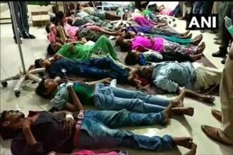 मत्युभोज का खाना खाकर बीमार हुए 49 लोग, दो की स्थिति गंभीर, स्वास्थ्य विभाग ने लगाया कैंप