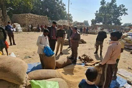 राज्य में धान खरीदी का आंकड़ा 34.30 लाख मीटरिक टन से पार