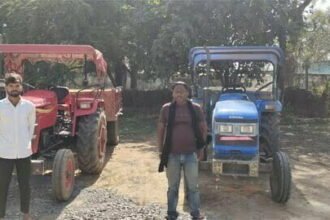 मुख्यमंत्री के निर्देश के बाद अवैध खनन पर कार्रवाई, 8 ट्रैक्टर जब्त
