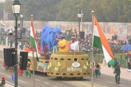 रिर्हसल: गणतंत्र दिवस की पूर्व राजपथ पर गोधन न्याय योजना को दर्शाती छत्तीसगढ़ की झांकी, देखें…तस्वीरें