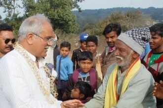 मुख्यमंत्री ने चिल्फी में बैगाओं के साथ मनाया नया साल