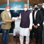 मुख्यमंत्री सहायता कोष में आल इंडिया प्रोफेशनल कांग्रेस ने दी एक लाख रुपए की सहायता राशि