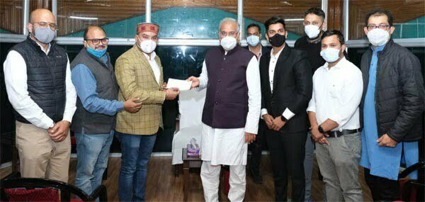 मुख्यमंत्री सहायता कोष में आल इंडिया प्रोफेशनल कांग्रेस ने दी एक लाख रुपए की सहायता राशि