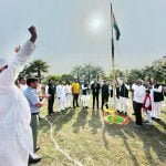 आम्रपाली वनांचल सिटी में आम्रपाली वेलफेयर सोसाइटी के तत्वावधान में गणतंत्र दिवस के अवसर पर ध्वजारोहण का आयोजन सम्पन्न