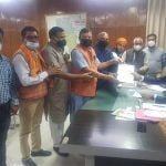 धान खरीदी में समय वृद्धि एवं असमय बारिश से नुकसान फसल मुवाआजा शीघ्र प्रदान करने सौंपा ज्ञापन