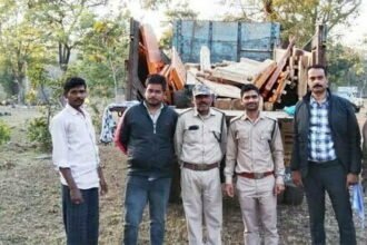 लगभग 2 लाख रूपए मूल्य के सागौन चिरान की जब्ती, वन विभाग की कार्रवाई
