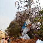 अवैध होंडिंग के खिलाफ अभियान का दूसरा दिन आज होडिंग पर चला जेसीबी, अभियान लगातर जारी रहेगी