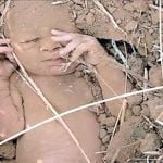 इंसानियत शर्मसार: निर्दयी मां ने एक दिन के बच्चे को जमीन में गाड़ा, रोने की आवाज सुनकर किसान ने बचाई जान