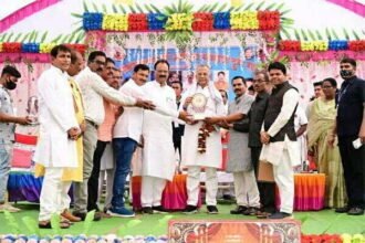 चन्द्रनाहू कुर्मी क्षत्रिय समाज दुर्ग राज के 52वॉ वार्षिक अधिवेशन कार्यक्रम में शामिल हुए मंत्री ताम्रध्वज साहू