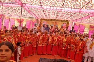 मुख्यमंत्री सामूहिक कन्या विवाह के तहत 38 जोड़ो का हुआ विवाह